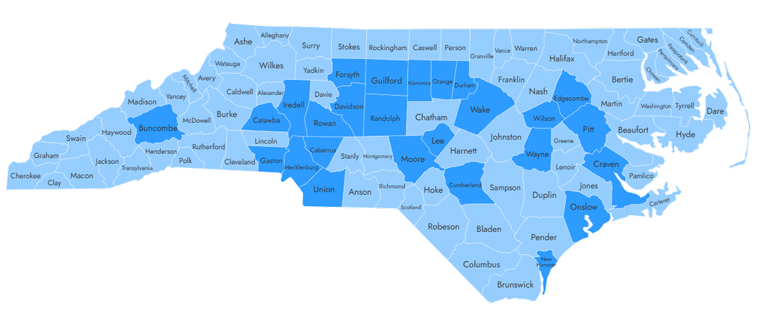 Map of North Carolina